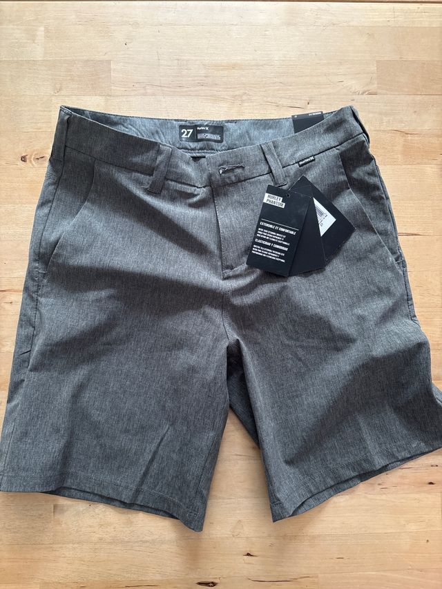 Bermuda Hurley Phantom gris talla 27 (12 años)
