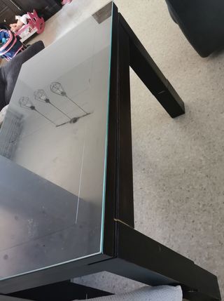 Mesa centro madera elevable
