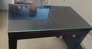 Mesa centro madera elevable