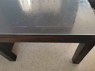 Mesa centro madera elevable