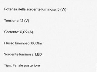 Fanale faro posteriore led con frecce Kawasaki