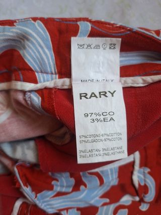 Pantaloni RARY rossi stampati