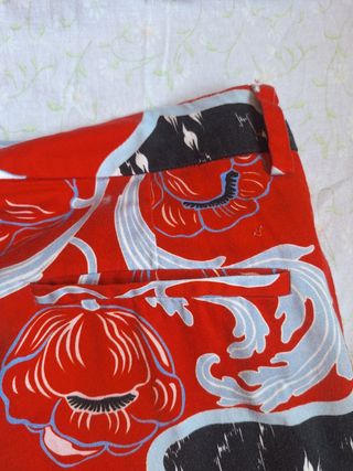 Pantaloni RARY rossi stampati