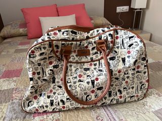 Bolsa viaje gatos - beige/marrón