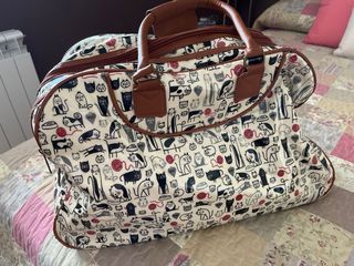 Bolsa viaje gatos - beige/marrón