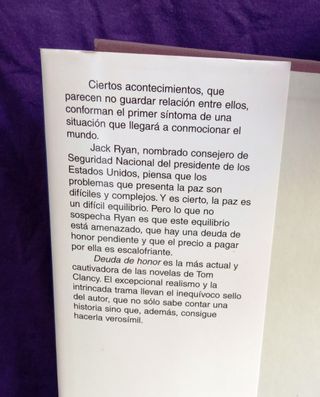 Libro 'Deuda de honor'.