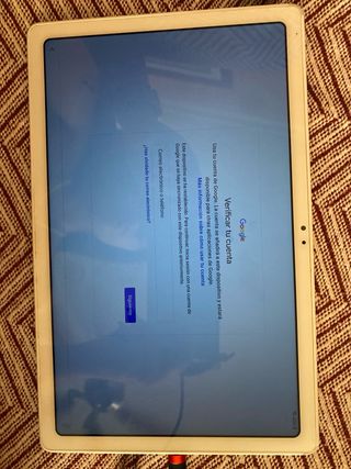 Tablet Samsung Galaxy Tab A7 blanca.