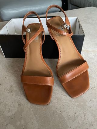 Sandalias AURA BLANC camel - Talla 38