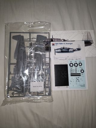 Aereo Kit Grumman TBF/TBM-1C Avenger Hobby2000 1/7