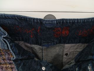 Minifalda vaquera Desigual multicolor.