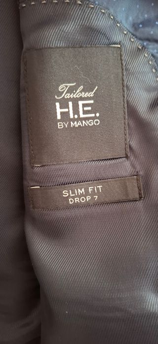 Traje Slim Fit Mango - Azul