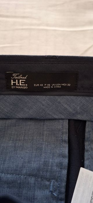 Traje Slim Fit Mango - Azul
