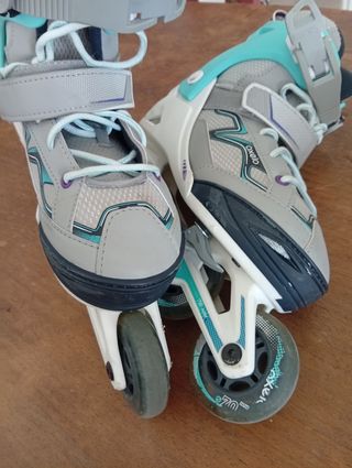 Patines Oxelo Play 34-37 + Protecciones