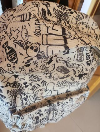 Mochila benzi beige y negra