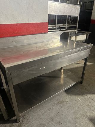 Mesa acero 1.48x72x85 perfecta Liquidación!!!!!!!!