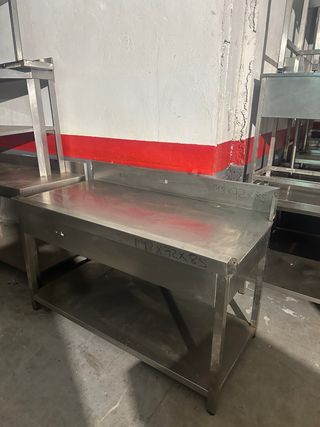 Mesa acero 1.48x72x85 perfecta Liquidación!!!!!!!!