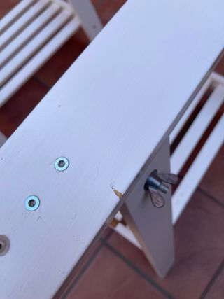 Caballete blanco IKEA - 2 uds.