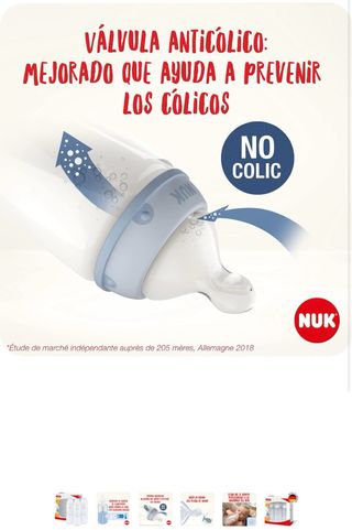 Biberones Nuk Anticólicos (2uds) Cristal