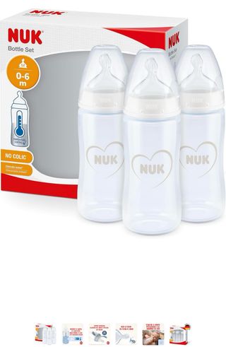 Biberones Nuk Anticólicos (2uds) Cristal