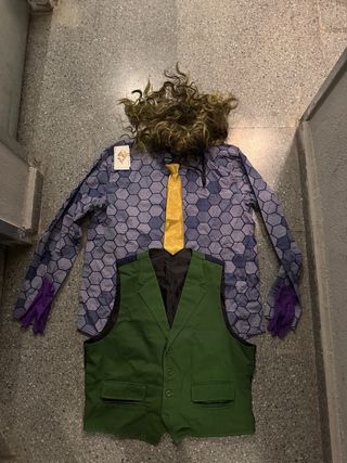Disfraz Joker: chaleco verde y camisa