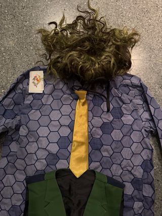 Disfraz Joker: chaleco verde y camisa