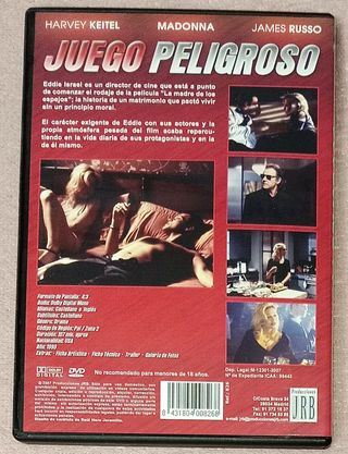 Película DVD: Juego Peligroso (Madonna)
