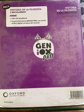 Historia de la Filosofía 2º Bachillerato. Libro...