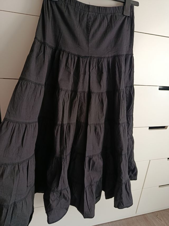 Falda negra boho - ibicenca.