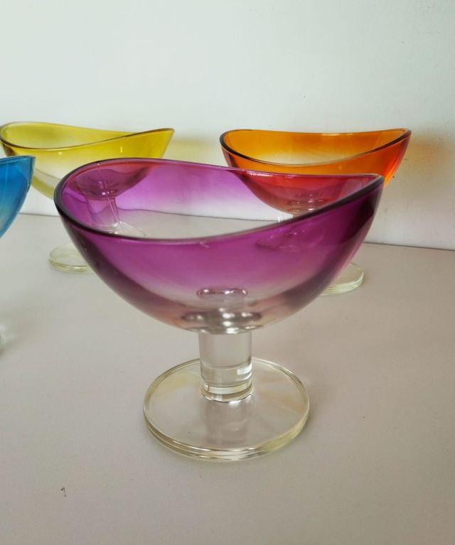 Copas de postre multicolor