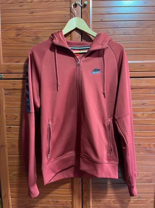 Sudadera Nike roja c/cremallera