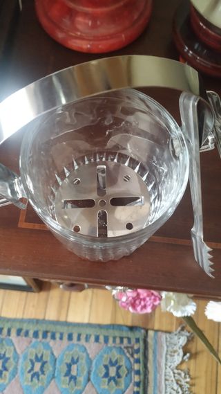 Cubitera cristal tallado años 60