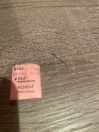 Piezas relojería Ronda & Unitas