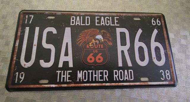 Placa Ruta 66 EEUU - Decorativa