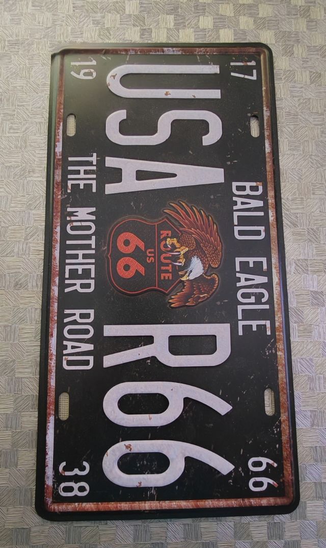 Placa Ruta 66 EEUU - Decorativa