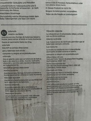 Hamaca Bebé Joie - mecedora