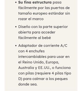 Hamaca Bebé Joie - mecedora