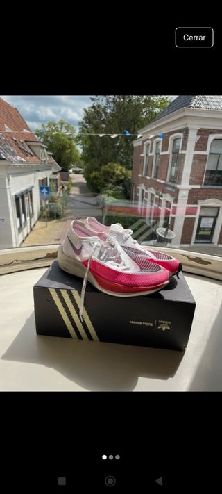 Zapatillas Nike Vaporfly Next%2 blancas y rosas 