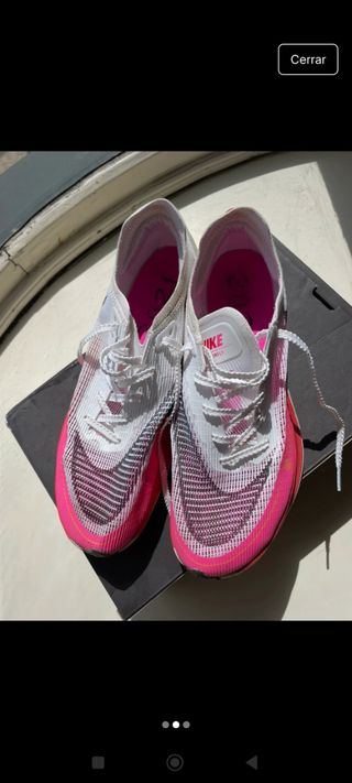 Zapatillas Nike Vaporfly Next%2 blancas y rosas 