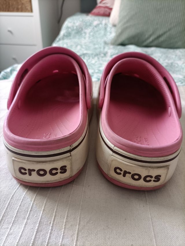 Crocs plataforma rosa W5 34-35