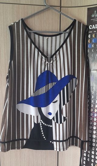 Camiseta rayas mujer talla XXL