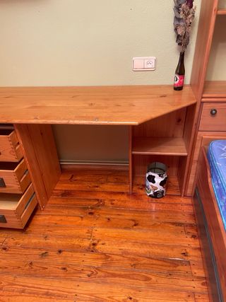 Mesa escritorio madera - marrón
