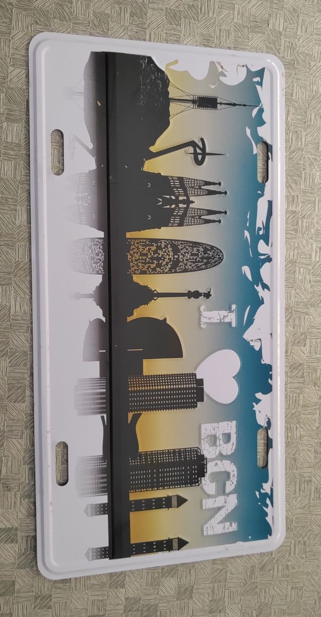 Matrícula decorativa Barcelona.