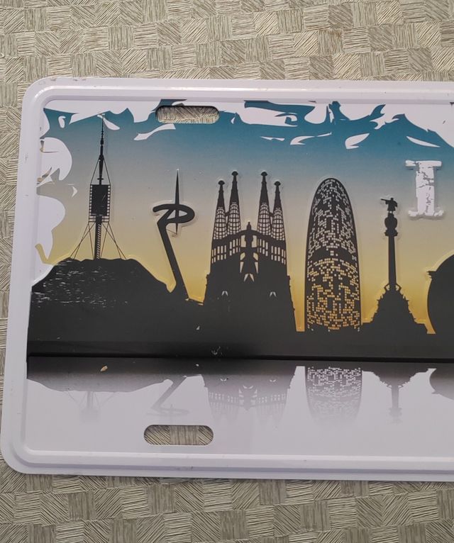 Matrícula decorativa Barcelona.