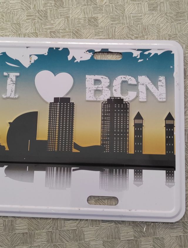 Matrícula decorativa Barcelona.