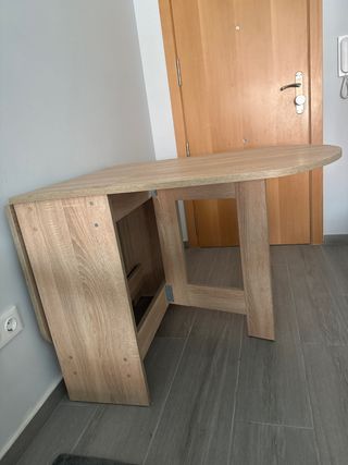 Mesa plegable roble - práctica
