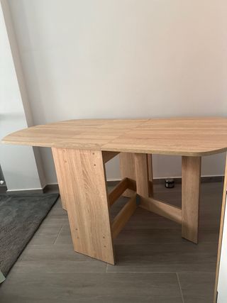 Mesa plegable roble - práctica