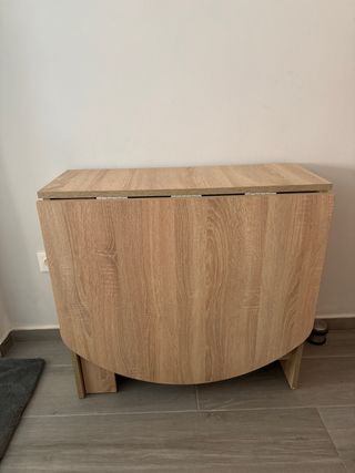 Mesa plegable roble - práctica