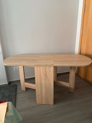 Mesa plegable roble - práctica