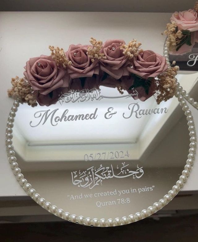 Bandeja espejo porta anillos