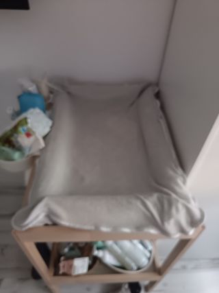 Cambiador bebé madera